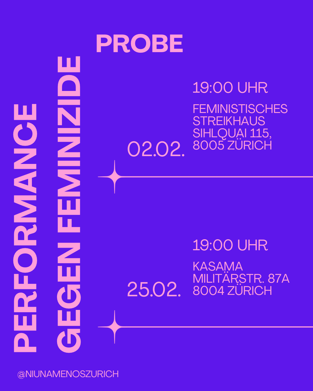 Performance gegen Feminizide