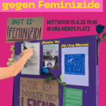 Kundgebung gegen Feminizide Zürich 15. April 2026 – Ni Una Menos
